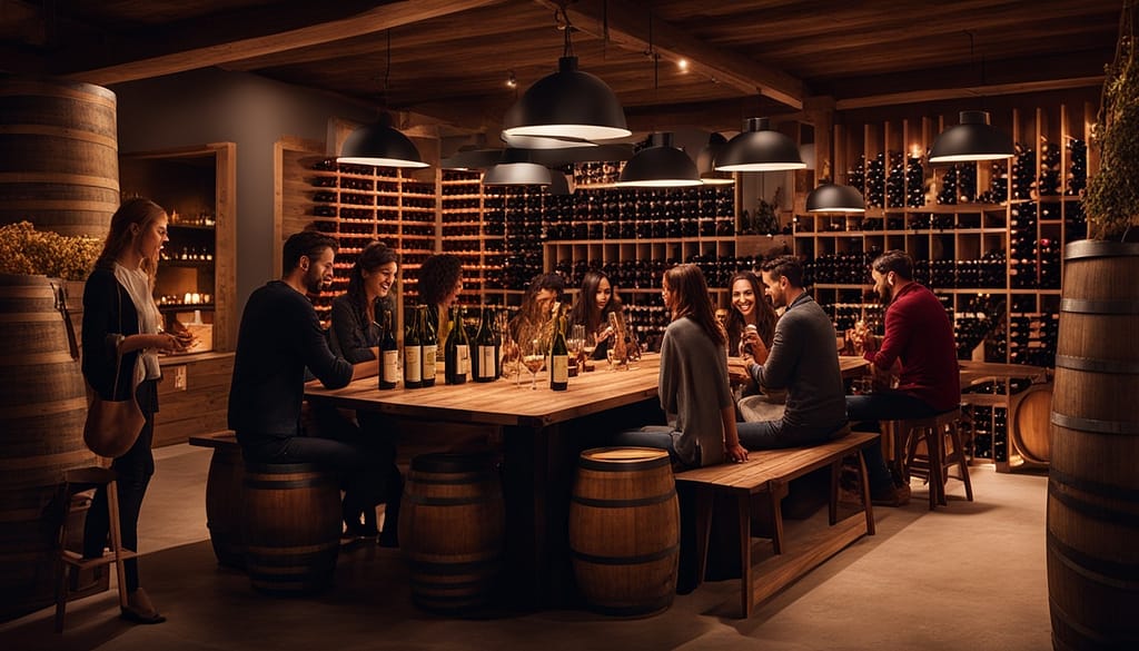 trendy wine scene